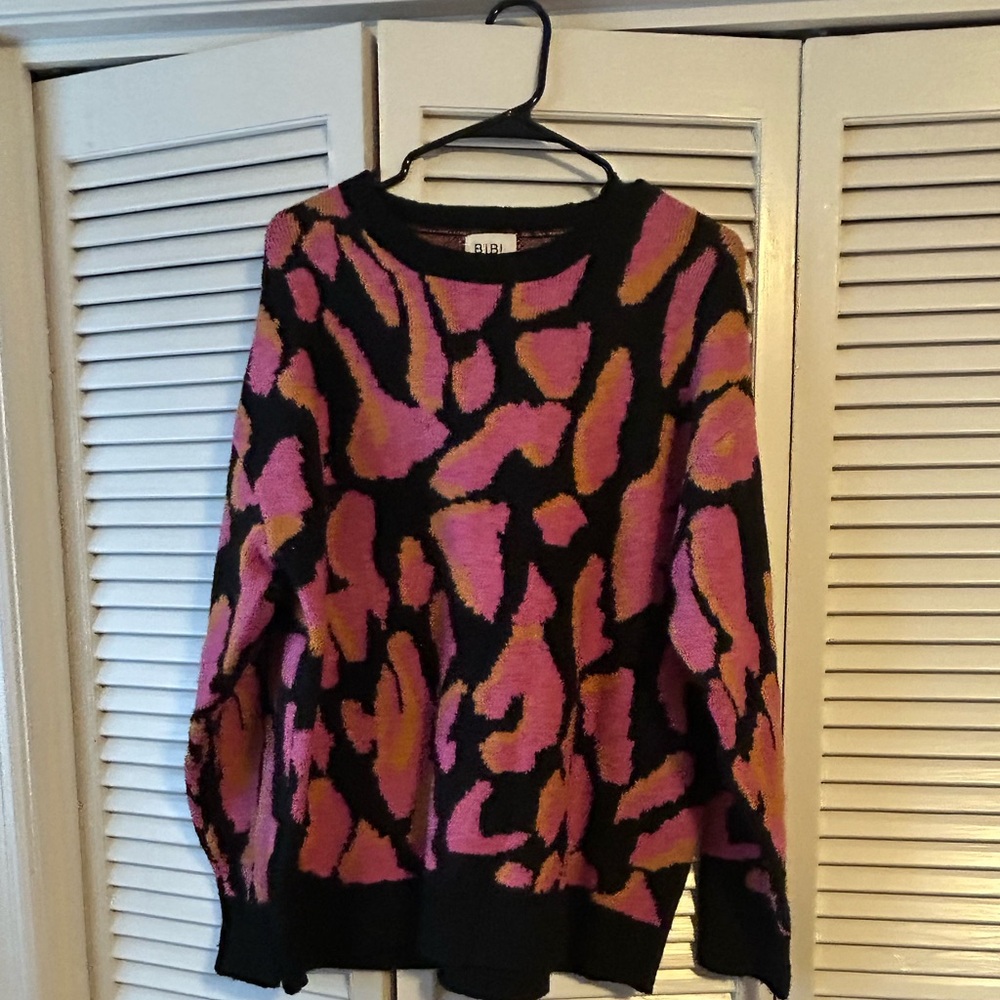 Bibi Long Sleeve Sweater, Size xl